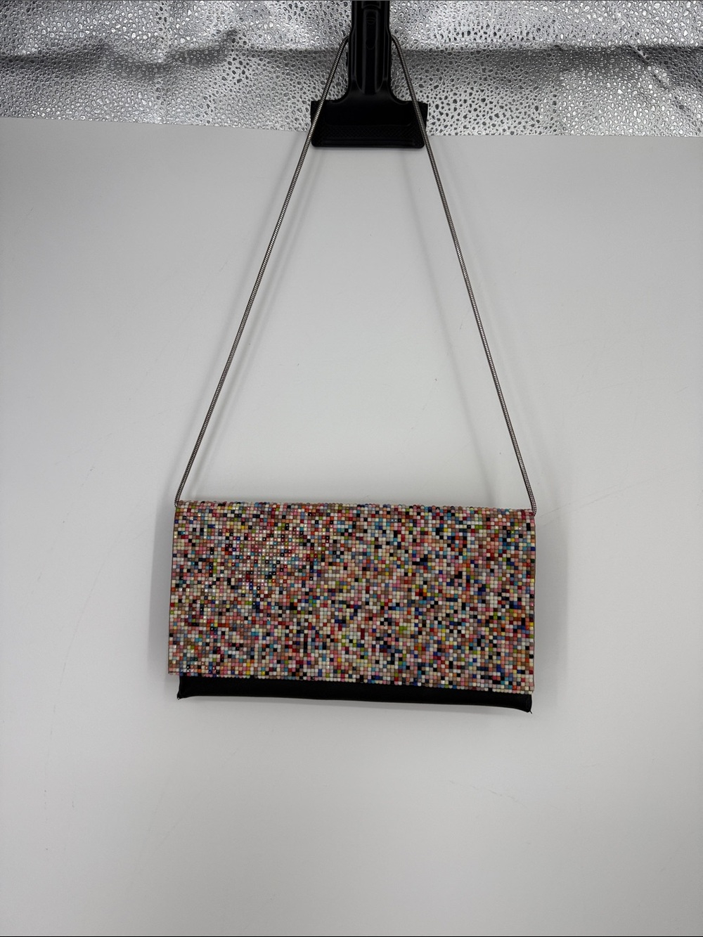 Sondra Robert’s Multicolor Beaded Clutch Shoulder Bag
